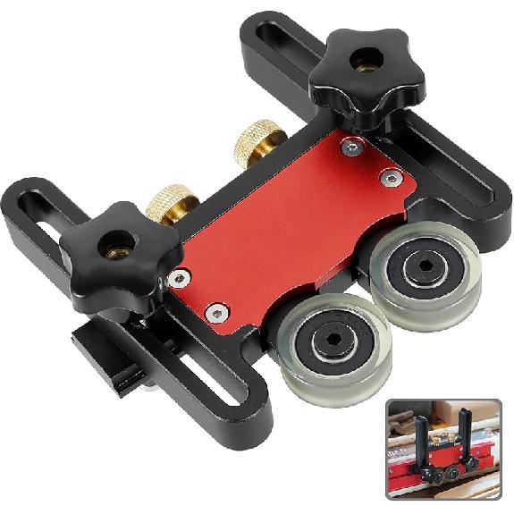 Подшипниковый ролик, устройство подачи настольной пилы, толкающий блок настольной пилы из алюминиевого сплава, прочный направляющий ролик настольной пилы, направляющий ролик кондуктора настольной пилы, перьевая накладка чёрный